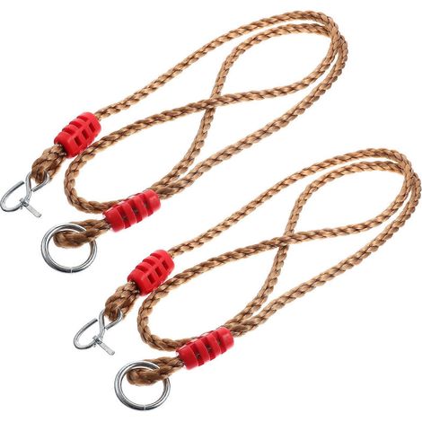 Corde de suspension réglable pour balançoire de camping extérieur, 182 x 4,8 x 2 cm, couleurs assorties, lot de 2 (1/4)