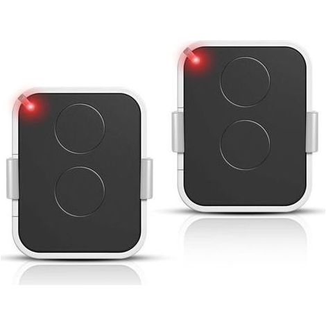 Lot de 2 Télécommande Compatible Nice Era ONE2/ON2E/ON4E/ON1E,433,92 MHz Télécommande Porte de Garage,Rolling Code,2 Canaux(Blanc) (1/5)