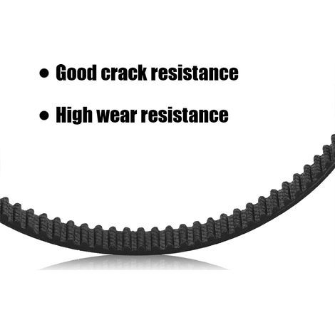 Courroie de distribution synchrone à boucle fermée en caoutchouc GT2 de 6 mm de largeur pour imprimante 3D (GT2-300 mm) (1/5)