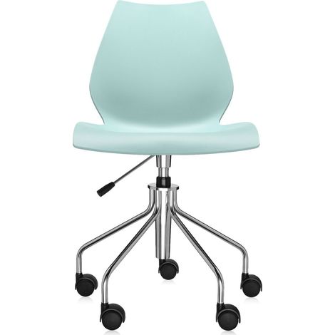 Fauteuil pivotant Moderne bleu ciel (1/4)