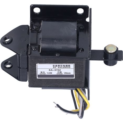 BERM AC Solenoid Electromagnet Traction Push Pull Electric Magnet AC220V SA‑3702 (1/5)