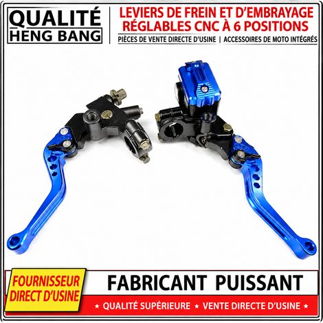Maîtres-Cylindres Frein Hydraulique Leviers Embrayage Moto CNC 22 mm GZSB-001 modèle B rouge 700 g – Livraison gratuite (1/5)