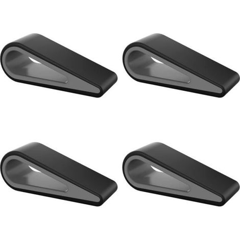 Lot de 4 Supports ordinateur portable, Silicone antidérapant, Cadre plastique robuste, Angle ergonomique, Bureau et domicile (1/5)