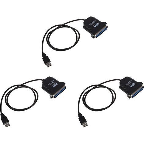 3X câble adaptateur USB A parallèle Centronics 36 broches pour imprimante (1/5)