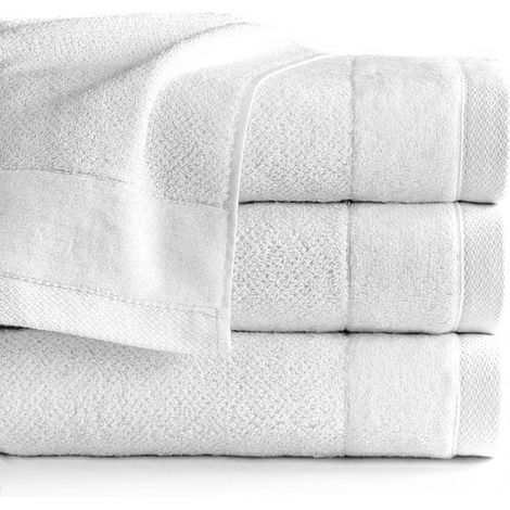 Asciugamano Vito 30x50 Bianco 550g 100% cotone (1/5)