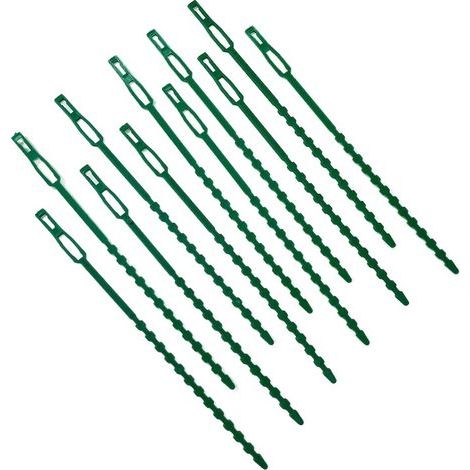 50 pièces Attaches réglables pour Plantes, Attache Tuteur en Plastique pour Tomate, Plante Jardin Serre câbles réutilisables pour Plantes Vertes et arbustes (17.5cm) (1/5)