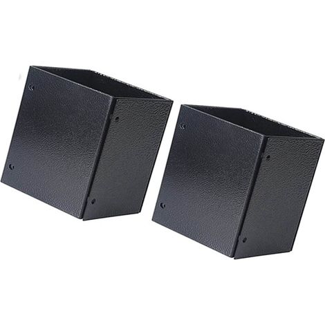 Protection de poteau en acier inoxydable, base réglable pour boîte aux lettres et clôtures (1/5)