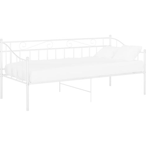 Maison Exclusive - Telaio Divano Letto Bianco in Metallo 90x200 cm