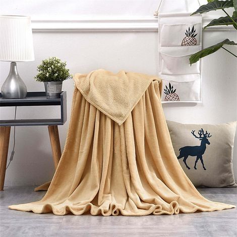 Couverture En Flanelle - 130 x 150 cm - Pour Canapé Lit Ou Salon - 1 Pièce (1/5)