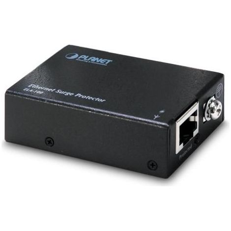 Protector contra sobretensiones Ethernet Planet ELA-100, negro, 80 g, 65 x 42 x 20 mm, 0-50 °C, ELA-100