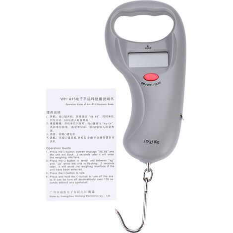 Weiheng WH-A13L Balance de Pêche Portative Électronique avec Ruban, Capacité 45kg (1/5)