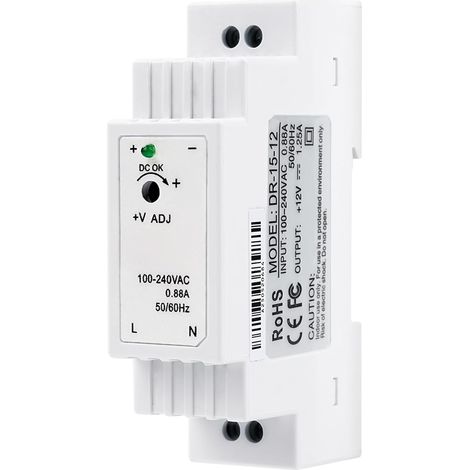 Transformateur 220V 12V Transformateur pour rail din Alimentation 12V (1/5)