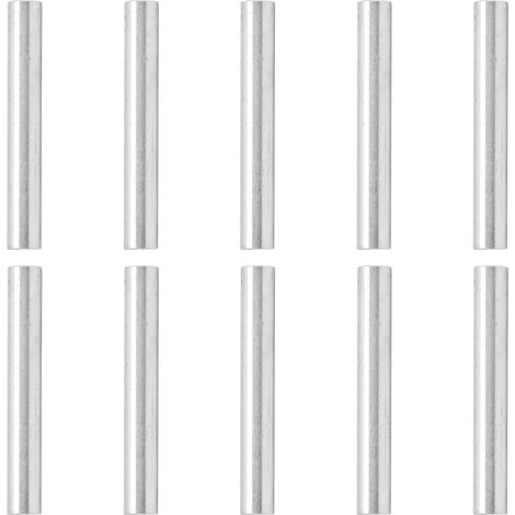 Lot de 10 entretoises rondes en alliage d'aluminium, non filetées, diamètre extérieur 6 mm, longueur 43 mm. (1/5)