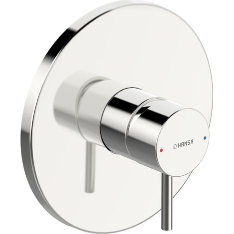 Hansa Stela Einhebelmischer Fertigmontageset für Brausebatterie 8785 Rosette rund Chrom (1/3)