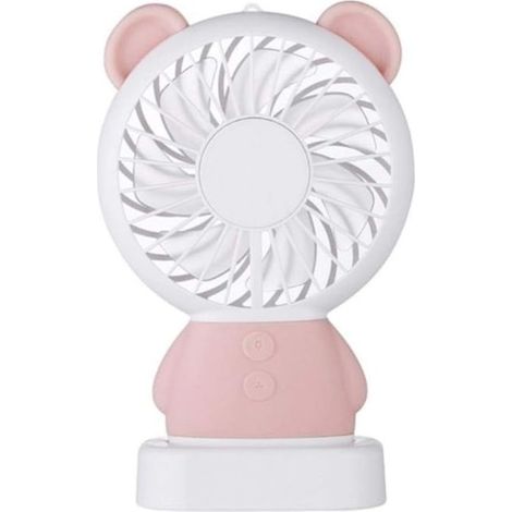 AMXCNOY Tragbarer Ventilator – Mini-LED-Ventilator für Büro, Zuhause und Outdoor-Aktivitäten, mit Nackenstütze und integrierter Tasche – 1 Stück (1/5)