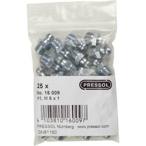 Pressol Graisseur à tête sphérique H1-droit, M 8 x 1-VZ 25 pc(s)