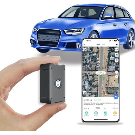 GPS Tracker Car Tracker for Vehicles, Up to 30 Days Battery Life Waterproof (IP67) Powerful Magnet Unlimited Distance Subscription Required Multiple Alerts Hidden Tracker (1/5)