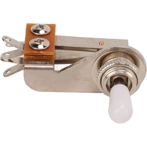 Sélecteur de micros guitare électrique en L à 3 positions, commutateur de tonalité blanc, pièce de rechange contrôle tonalité, capuchon blanc (1/5)