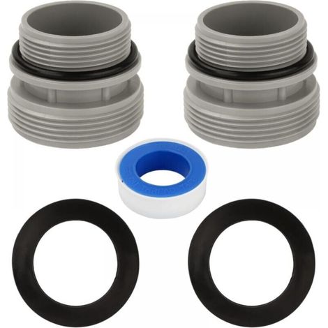 Adattatore per tubo da piscina in 2 pezzi 4560, raccordo per pompa da piscina da 40 mm a 1 1/2 pollici, connettore per tubo da piscina compatibile con pompe di filtrazione Intex e Coleman