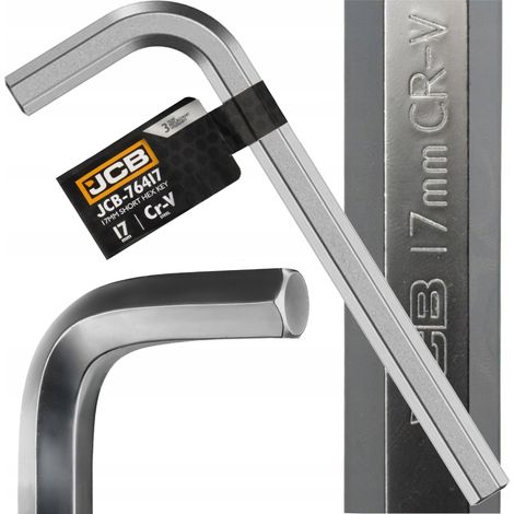 Chiave Allen JCB 17 mm metallica acciaio cromo vanadio