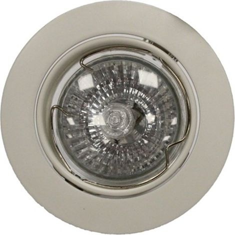 Empotrable GU10 50W redondo basculante blanco