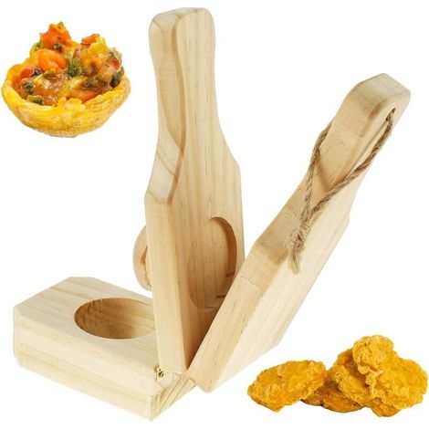 Wooden banana press