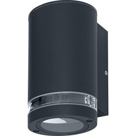 Applique murale à LED pour 1x source lumineuse GU10, éclairage pour l'extérieur, pour éclairage indirect unilatéral avec anneau transparent, GAP Wall Down GU10 (1/5)