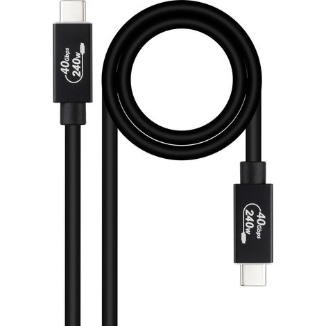 Cavo USB NANOCABLE 10.01.5001 Nero 1 m (1 Unità)