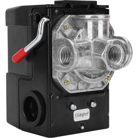 Pressostat automatique à 4 trous G1/4" 75120 psi 220 V pour compresseur d'air (1/5)