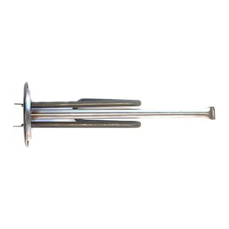 Resistencia 1500W para Termo Ariston y Corberó Base 80mm con Vaina 290mm Toma Ánodo M6 Terminal Macho Monoblock