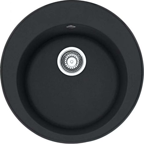 Franke Rondo - Lavello in fragranite ROG 610, 51 cm, circolare, onice 114.0283.879