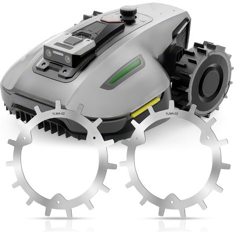 Pointes de tondeuse robot en acier inoxydable, pointes inoxydable pour MAMMOTION YUKA Mini auto-centrantes 2 mm 210 accessoires avec 6 vis - (1/5)