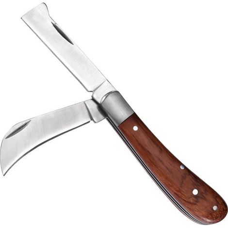 couteau de jardinage, couteau pliant de greffage d'élagage, couteau de greffage à double lame, couteau de jardinage de greffage, outil de greffage de jardinage,Couteau greffe Lame Double (1/5)