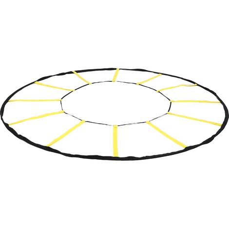 Échelle d'entraînement d'agilité circulaire à 12 barreaux en nylon, idéale pour le football et le basketball. (1/5)