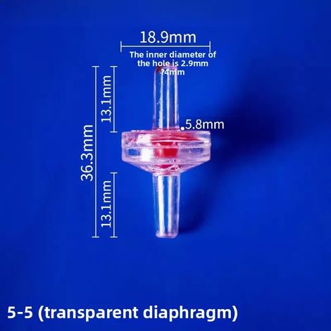 (J) Clapet anti-retour en plastique pour eau, vanne unidirectionnelle, vanne d'arrêt d'eau, clapets anti-retour en ligne pour carburant, gaz et liquides (2 pièces) (1/5)