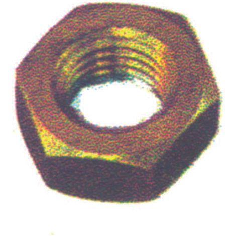 Dado esagonale medio in ottone - mm.10