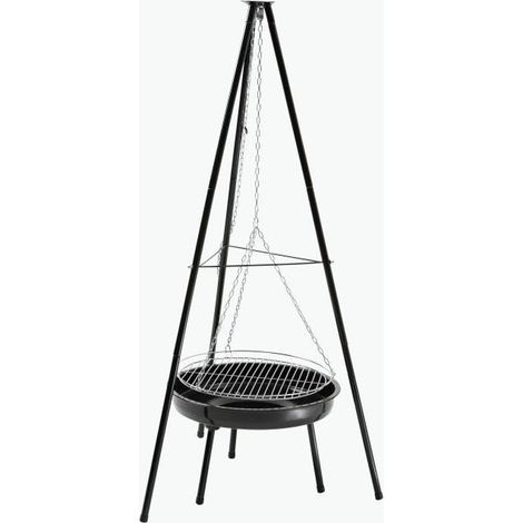 Barbecue suspendu Ø50 cm charbon de bois Landmann - Grillchef 02739 0543 (1/2)