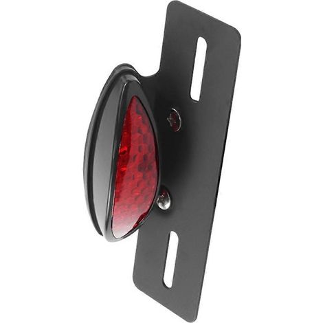 Luz trasera de freno LED universal de 12 V para moto, con soporte metálico y accesorios incluidos. (1/5)