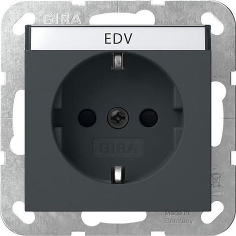 Gira SCHUKO BSF + SH ANTHRAZIT (446228 SYSTEM 55)