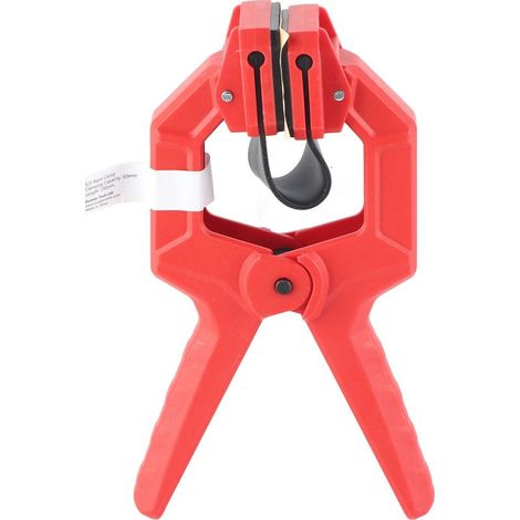 Serrure à main G Type pour menuiserie, clamp en ABS avec revêtement anti-glisse, angle ajustable et patins larges (max. 50 mm) pour surfaces protégées (1/4)