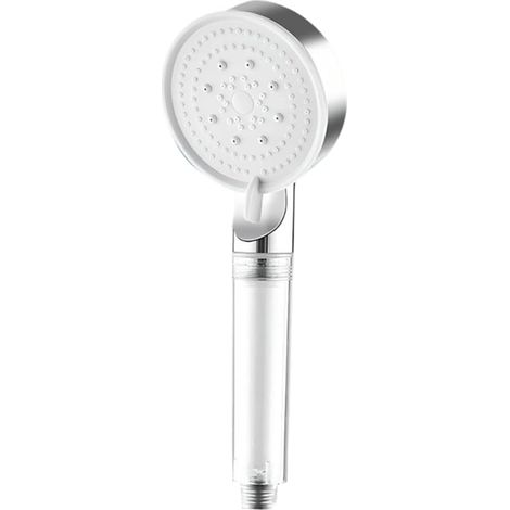 Douchette filtrante 5 modes de jet, finition chromée, raccord G1/2 universel, installation sans outils (1/2)