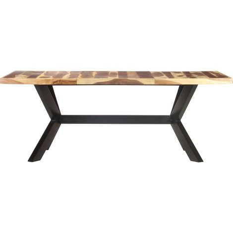Maison Exclusive - Esstisch 200x100x75 cm Massivholz Honigfarben