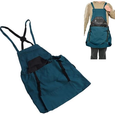 Gartenschürze mit Taschen und Erntebeutel zum Obstpflücken, großes Fassungsvermögen und Schnellverschluss, für die Ernte von Äpfeln, Beeren und G (1/5)