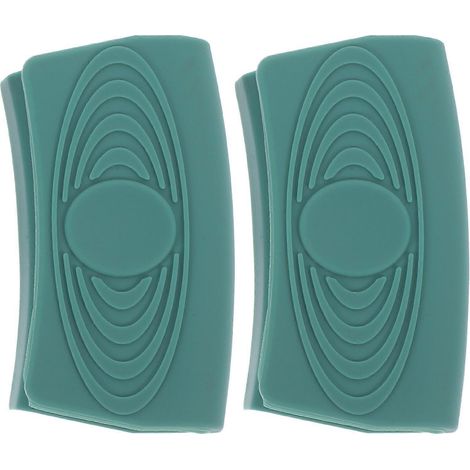 Lot de 2 protège-poignées en silicone pour poêles chaudes, avec support et poignées ergonomiques. (1/5)
