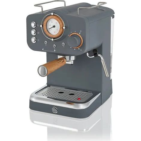 Swan Nordic Slate Grey Pump Espresso Coffee Machine