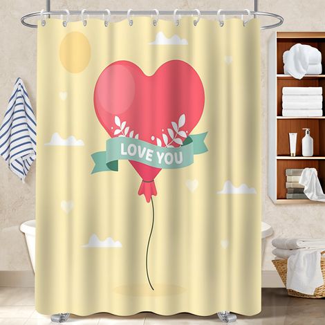 Rideau de douche 180x180 avec 12 œillets rideau imperméable pour une déco moderne (1/5)