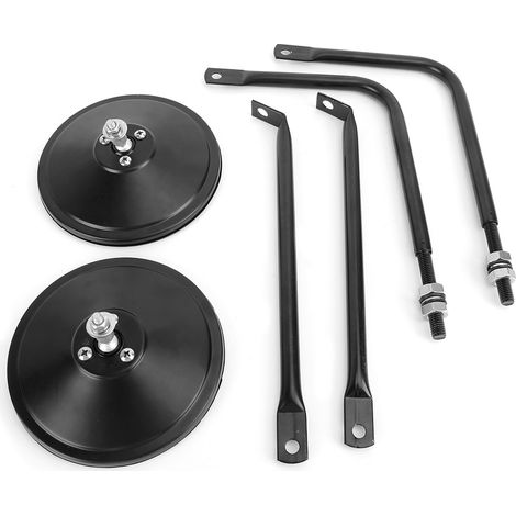 Rétroviseurs latéraux ronds pour montant A, accessoires de rétrovision pour Jeep Wrangler JK 2007-2017 (1/5)