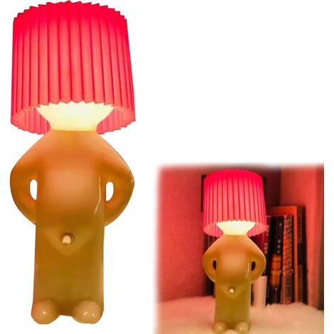 Veilleuse Enfant Petit Homme Timide LED, Lampe de Chevet Décorative pour Chambre Enfant Bureau Maison, Design Créatif et Lumière Douce (1/5)