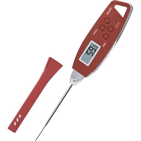 Thermometre Alimentaire Numerique - Plage -50 A 300 °C - Affichage Rétroéclairé - Etanche IP66 - Sonde De 13,2 Cm - 1 Unite (1/5)