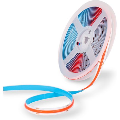 Striscia LED COB 24V DC - 12W/m - Colori - 8mm - IP20 - Rotolo 5 (1/5)